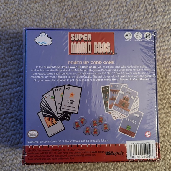Super Mario Bros Power Up Card Game Factory Sealed - Picture 2 of 3